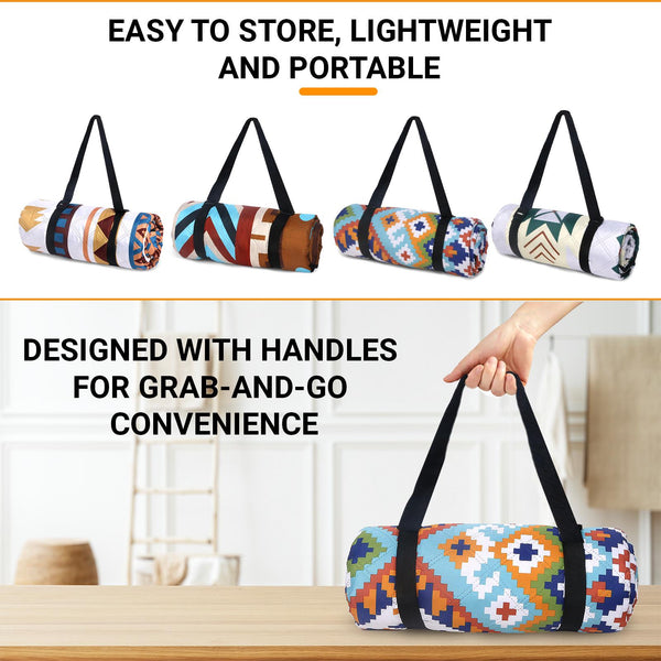 Hap Tim Extra Large Picnic Outdoor Blanket, 80''x80'' Waterproof Foldable Blankets