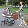 Alces alces Wickeltasche Rucksack Braun