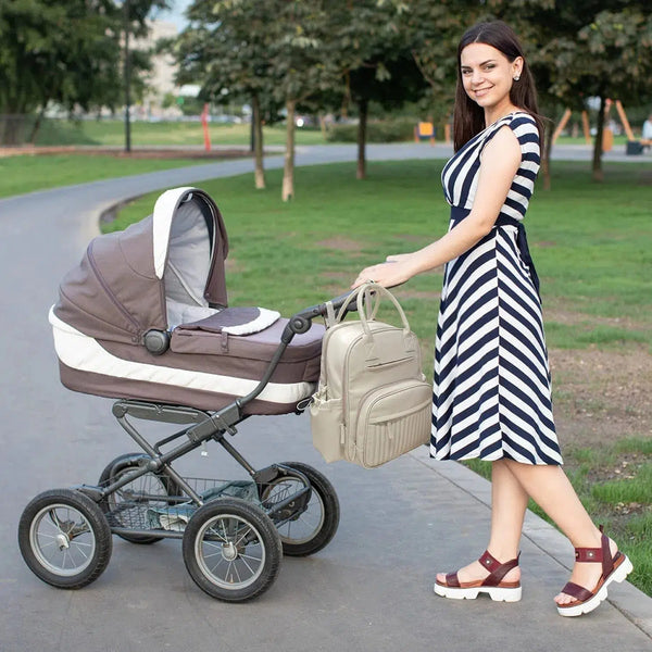 Alces alces Wickeltasche Rucksack Cremeweiß