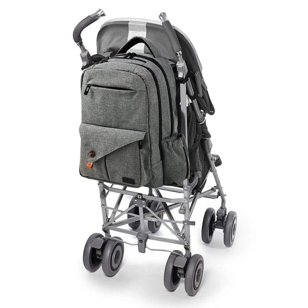 Quokka Baby Wickeltasche Rucksack Grau