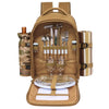 HapTim Squirrel Picknick-Rucksack für 2 Personen, Schwarz