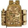 HapTim Squirrel Picknick-Rucksack für 2 Personen, Schwarz