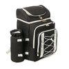 Picnic Basket Backpack with Insulated Cooler for Four