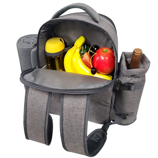 Hap Tim Eichhörnchen Picknick-Rucksack für 4 Personen Kaffee