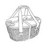 Wicker Picnic Basket Set