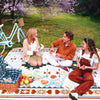 Hap Tim Extra Large Picnic Outdoor Blanket, 80''x80'' Waterproof Foldable Blankets