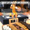 Tabletop Fire Pit - Smores Maker Kit Indoor & Outdoor with Charcuterie Boards
