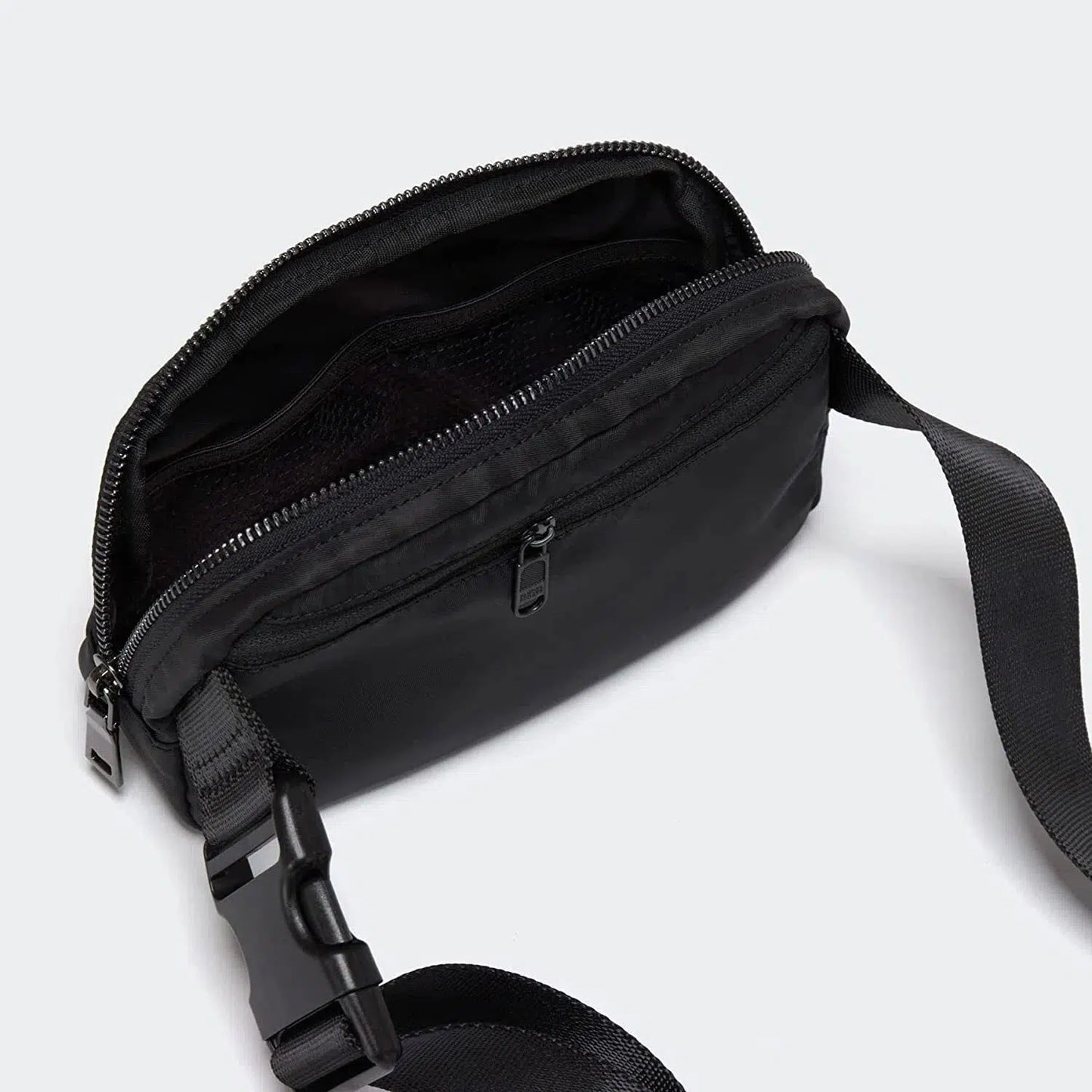 Hap Tim Belt Bag, Polyester Fanny Pack Bum Bag Crossbody Bags for Women Men (Black)