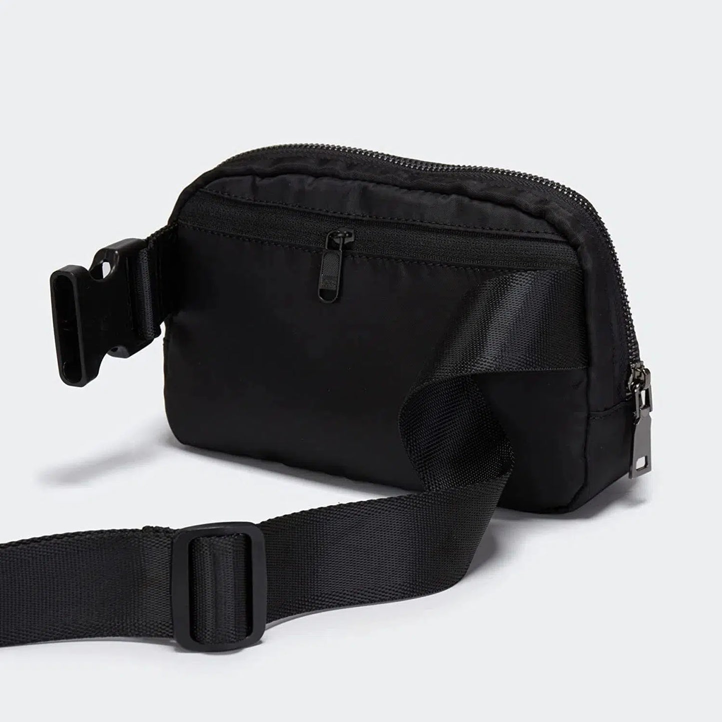 Hap Tim Belt Bag, Polyester Fanny Pack Bum Bag Crossbody Bags for Women Men (Black)