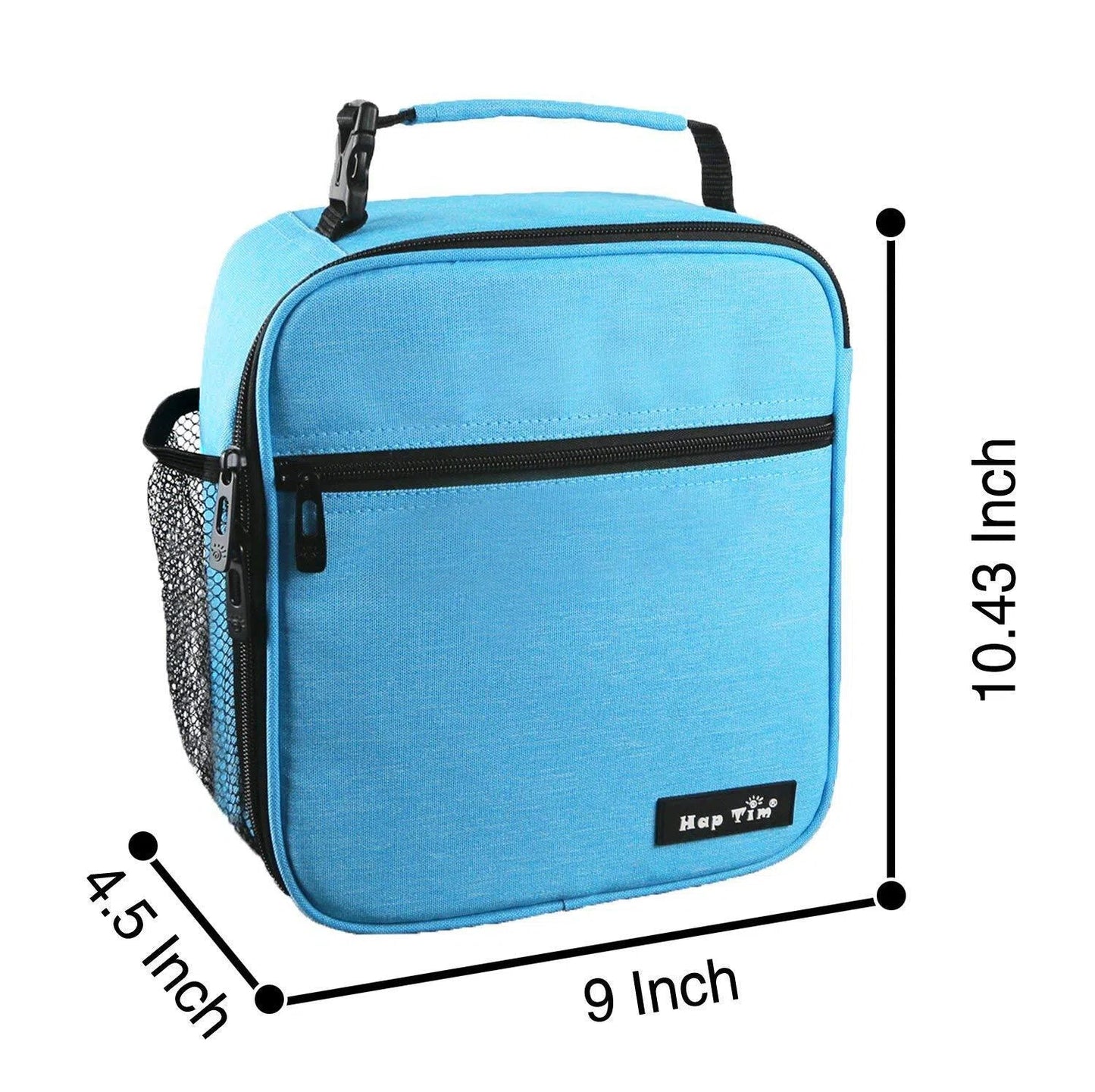 Hap Tim Insulated Lunch Bag for Men Women, Reusable Lunch Box for Kids Boys, Spacious Lunchbox Adult (18654-BL)