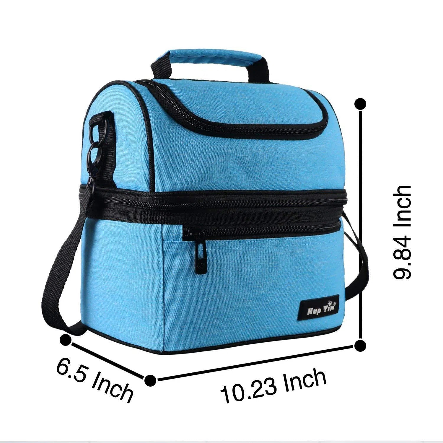 Hap Tim Lunch Box Insulated Lunch Bag Large Cooler Tote Bag (16040-BL)