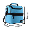 Hap Tim Lunch Box Insulated Lunch Bag Large Cooler Tote Bag (16040-BL)