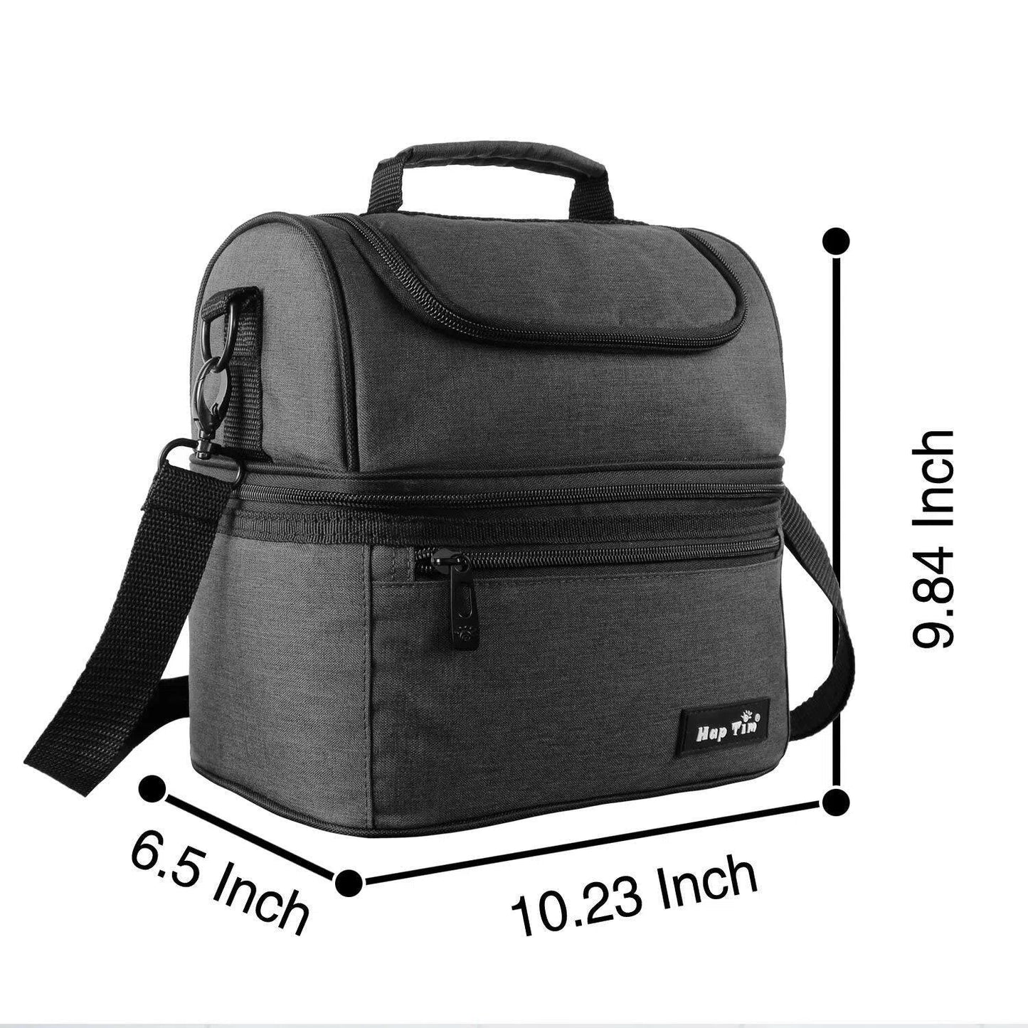 Hap Tim Lunch Box Insulated Lunch Bag Large Cooler Tote Bag (16040-DG)