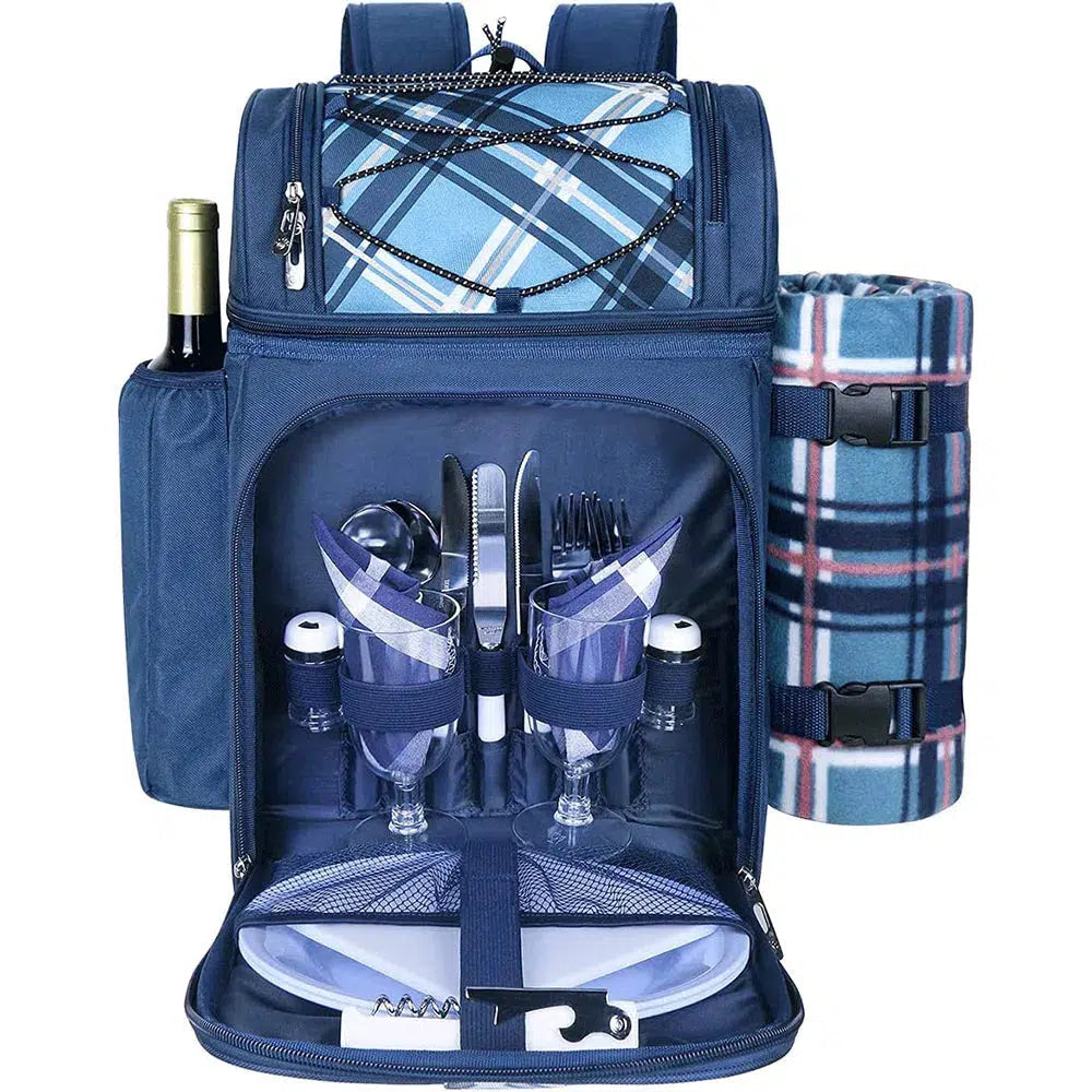 Picnic backpack for 2 with blanket online