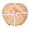 Heart Wicker Picnic Basket Set