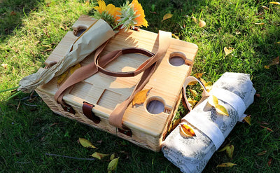 wicker picnic hamper basket​