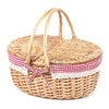 Hap Tim Wicker Picnic Basket Set with Lid for 2 Person