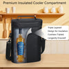 Hap Tim Wine Cooler Bag Insulated Wine Carrier Tote with Tumblers, Bamboo Cheese Borad