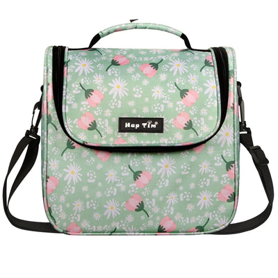 Hedgyhug Isolierte Lunchbox für Erwachsene, Grün, Blumenmuster 