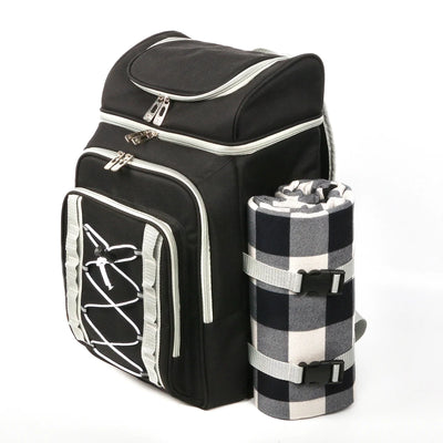 Hap Tim Picknickkorb-Rucksack für 4 Personen Grün 