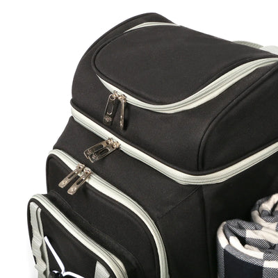 Hap Tim Picknickkorb-Rucksack für 4 Personen Grün 