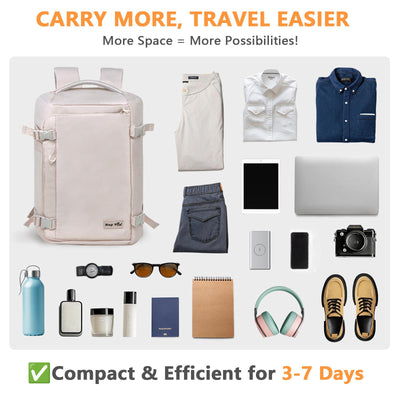 Carry On Travel Backpack Airline Approved