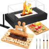 Tabletop Fire Pit - Smores Maker Kit Indoor & Outdoor with Charcuterie Boards